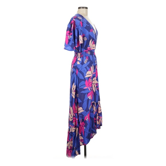 ♥️SOLD♥️Anthropology Abel the Label Dress Pink and Blue Floral - Picture 2 of 4